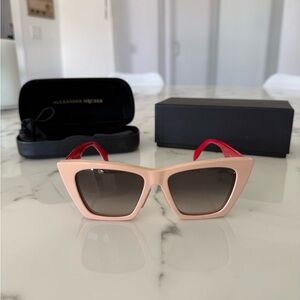 Alexander McQueen Two-Tone Cat-Eye Sunglasses